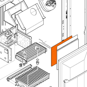 Izolace spalovací komory přední  BAXI ECOFOUR